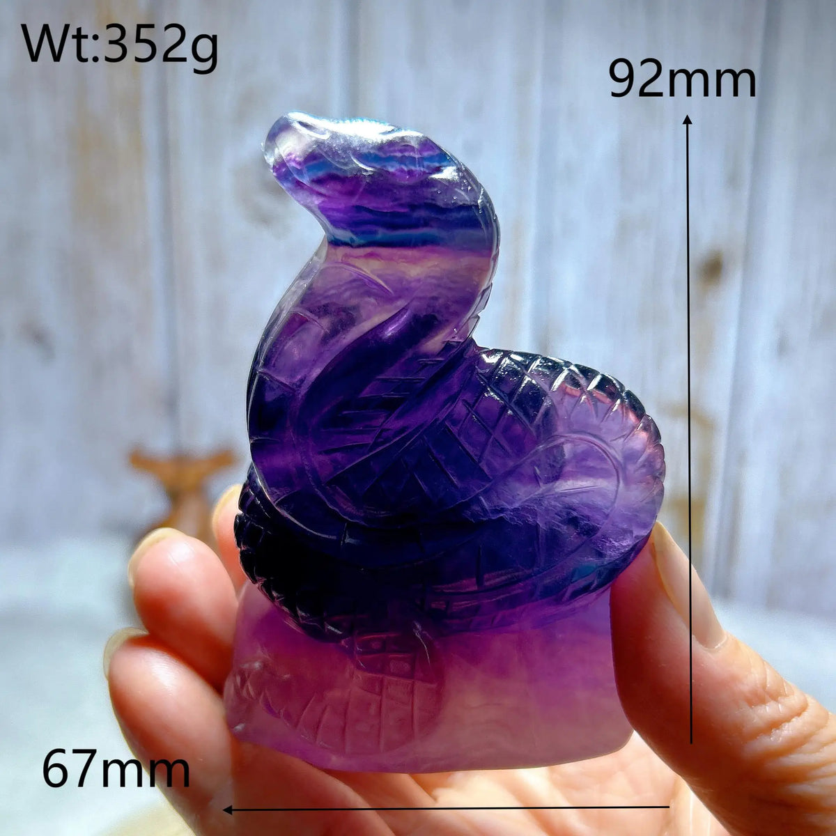 Rainbow Fluorite Snake-ToShay.org