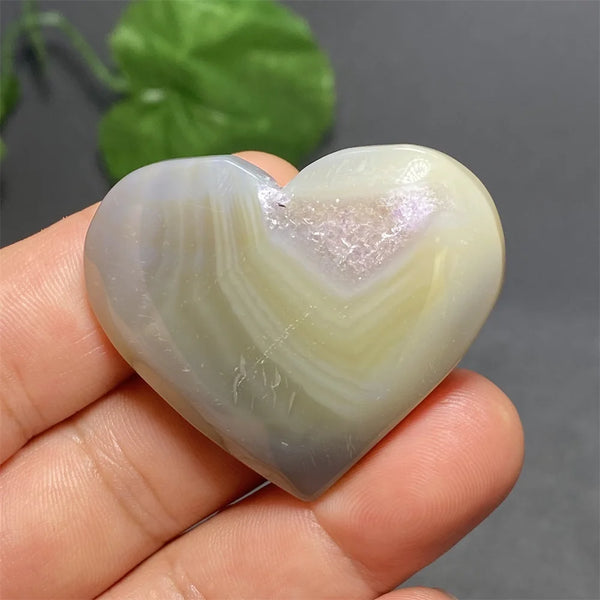 Blue Striped Agate Heart-ToShay.org