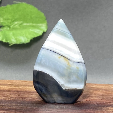 Black Silk Striped Agate Torch-ToShay.org