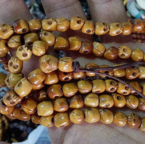 Tibetan Yak Bone Skull Beads-ToShay.org