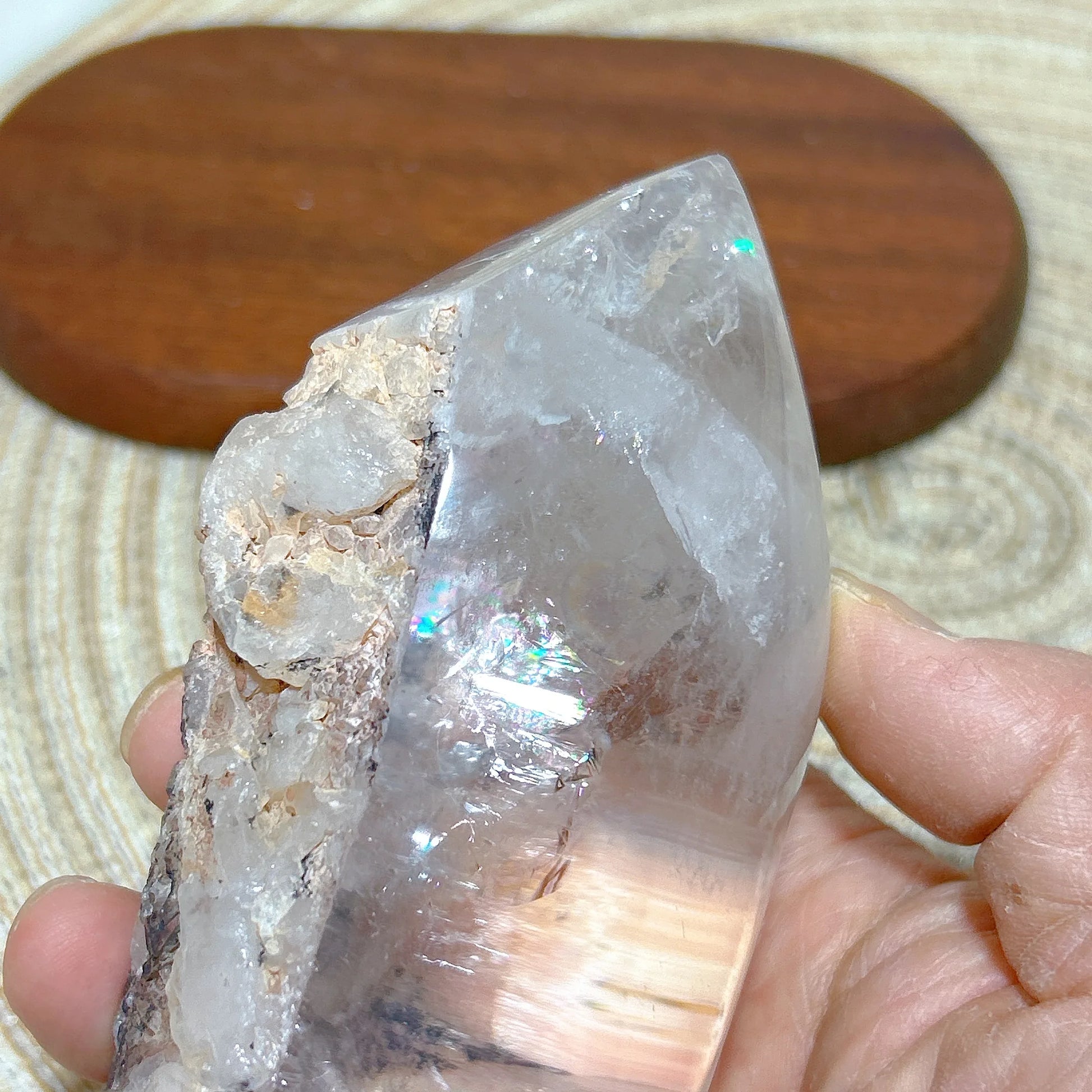 Clear Rainbow Quartz Crystal-ToShay.org