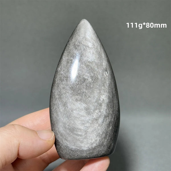 Silver Obsidian Torch-ToShay.org