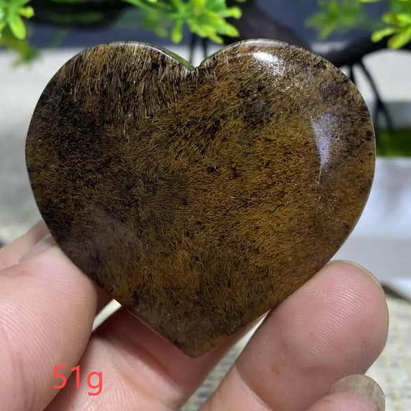 Black Hair Agate Heart-ToShay.org