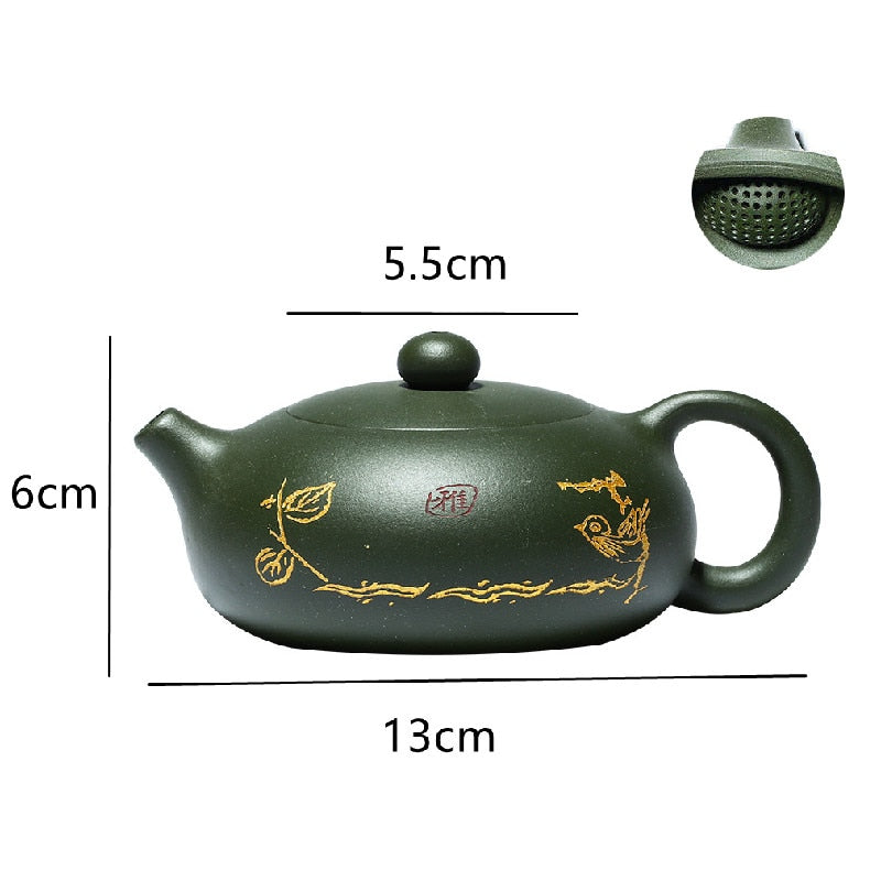 Green Clay Teapot-ToShay.org