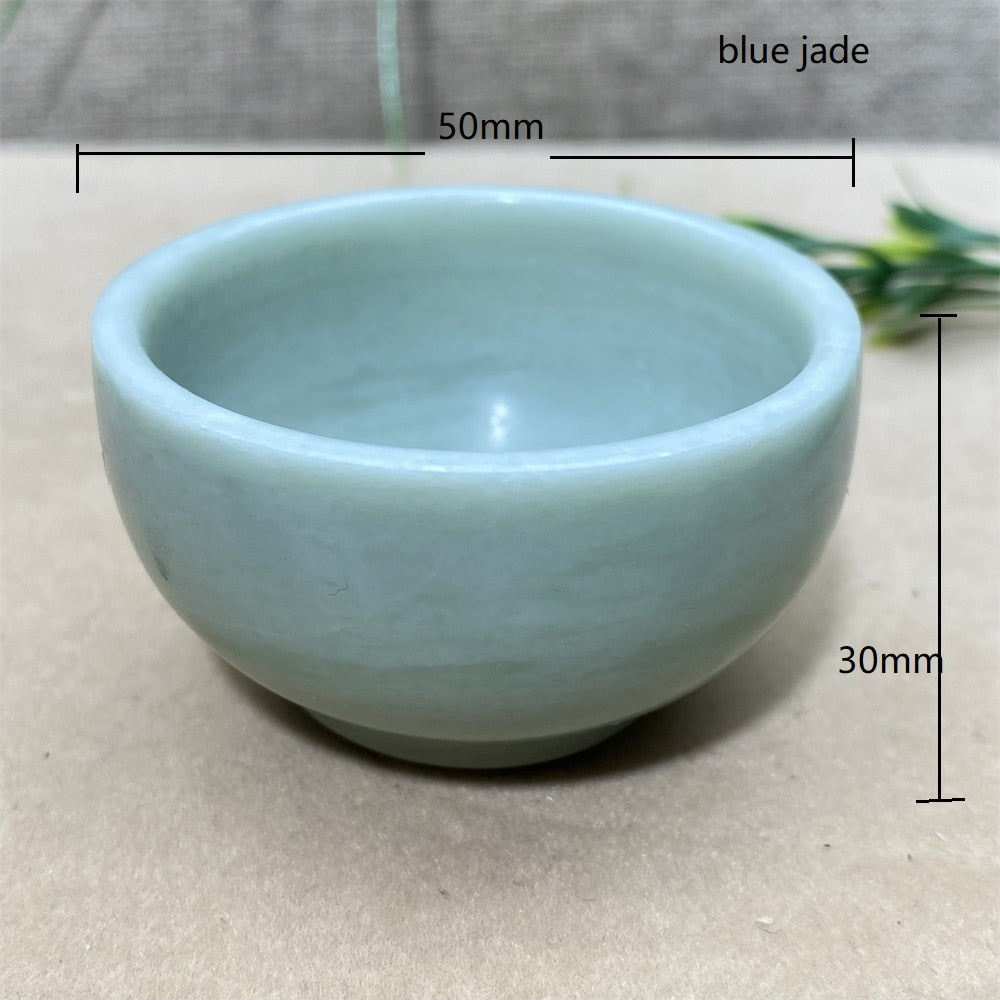 Green Jade Stone Bowls-ToShay.org