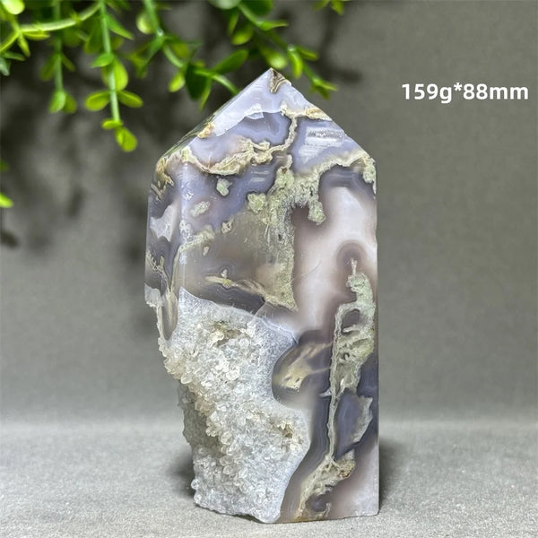 Green Aquatic Agate Tower-ToShay.org