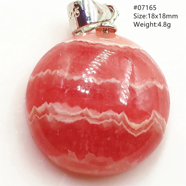 Red Rhodochrosite Pendant-ToShay.org