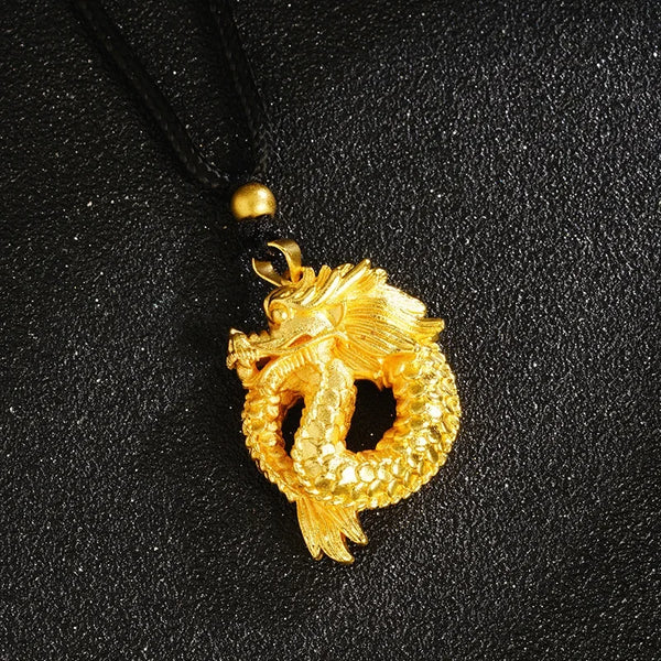 Gold Panlong Pendant-ToShay.org