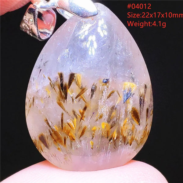 Purple Rutilated Auralite Pendant-ToShay.org