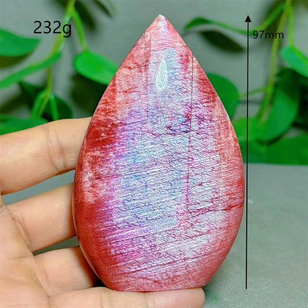 Red Moonstone Crystal Flame-ToShay.org