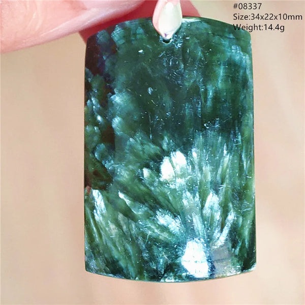 Green Seraphinite Pendant-ToShay.org