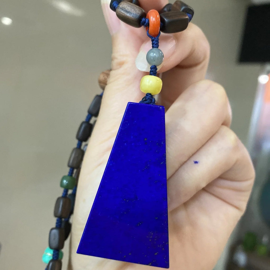 Blue Lapis Lazuli Pendant-ToShay.org