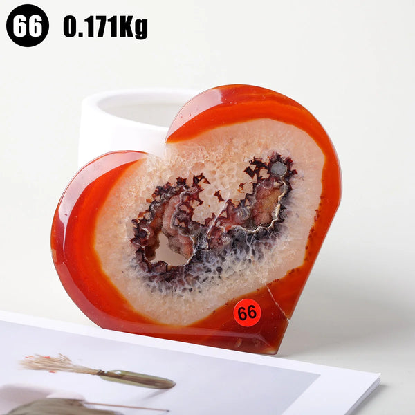 Orange Carnelian Heart-ToShay.org