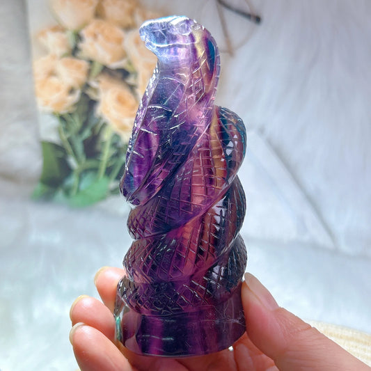 Rainbow Fluorite Snake-ToShay.org