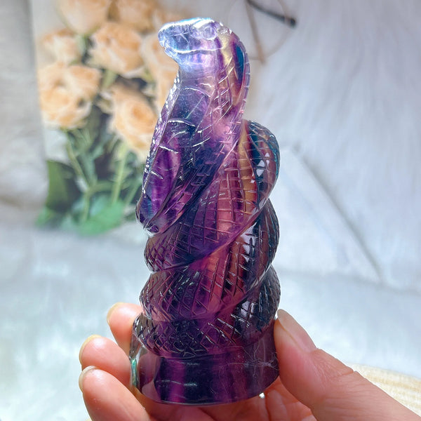 Rainbow Fluorite Snake-ToShay.org