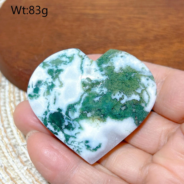 Green Moss Agate Heart-ToShay.org