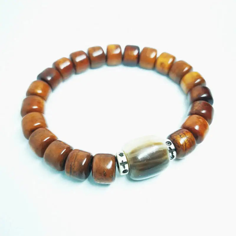 Tibetan Barrel Ox Horn Bracelet-ToShay.org