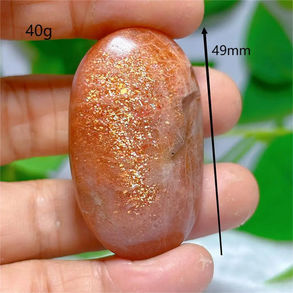 Gold Sunstone Palm Stone-ToShay.org