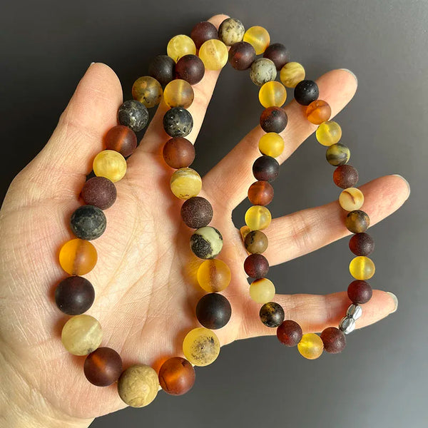 Yellow Amber Bead Bracelets-ToShay.org