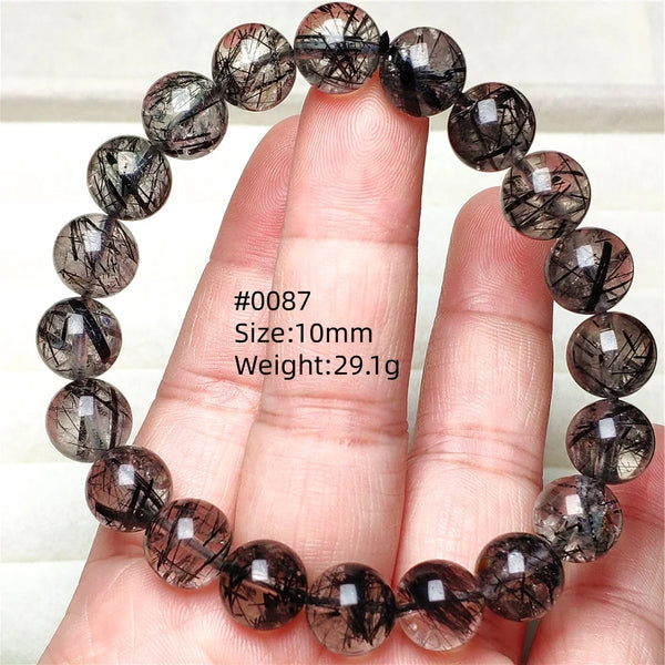 Black Rutilated Quartz Bracelet-ToShay.org