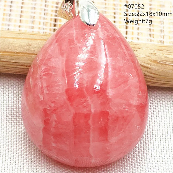 Red Rhodochrosite Pendant-ToShay.org