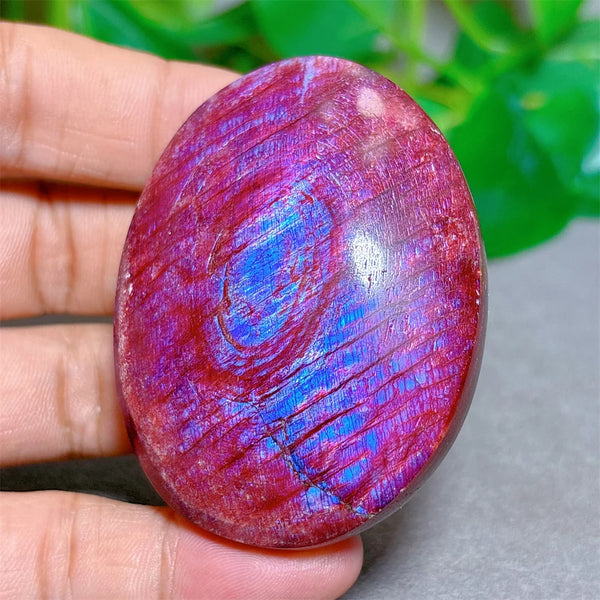 Red Moonstone Palm Stone-ToShay.org