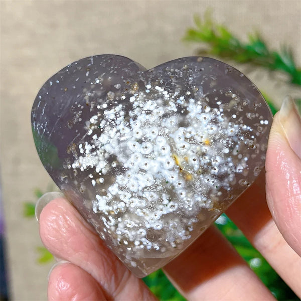 Yellow Hair Agate Heart-ToShay.org