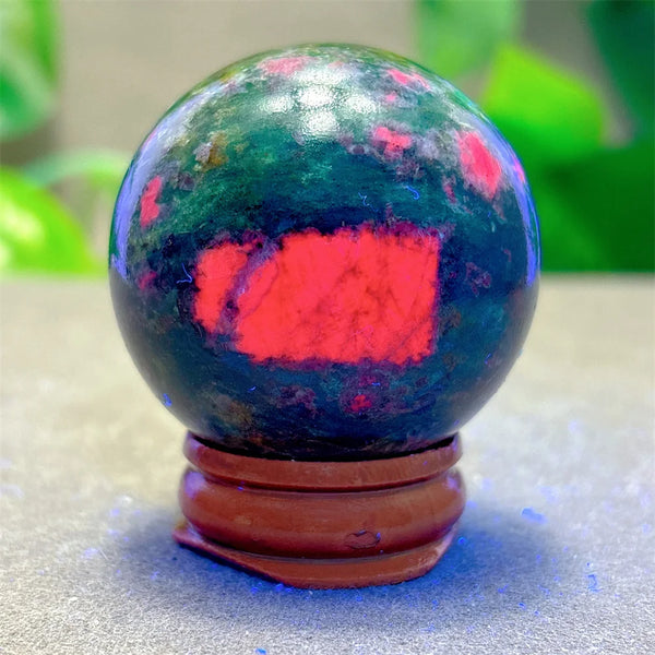 Green Ruby Zoisite Ball-ToShay.org