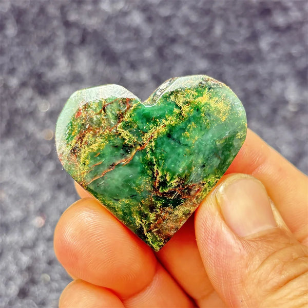 Green Emerald Stone Heart-ToShay.org