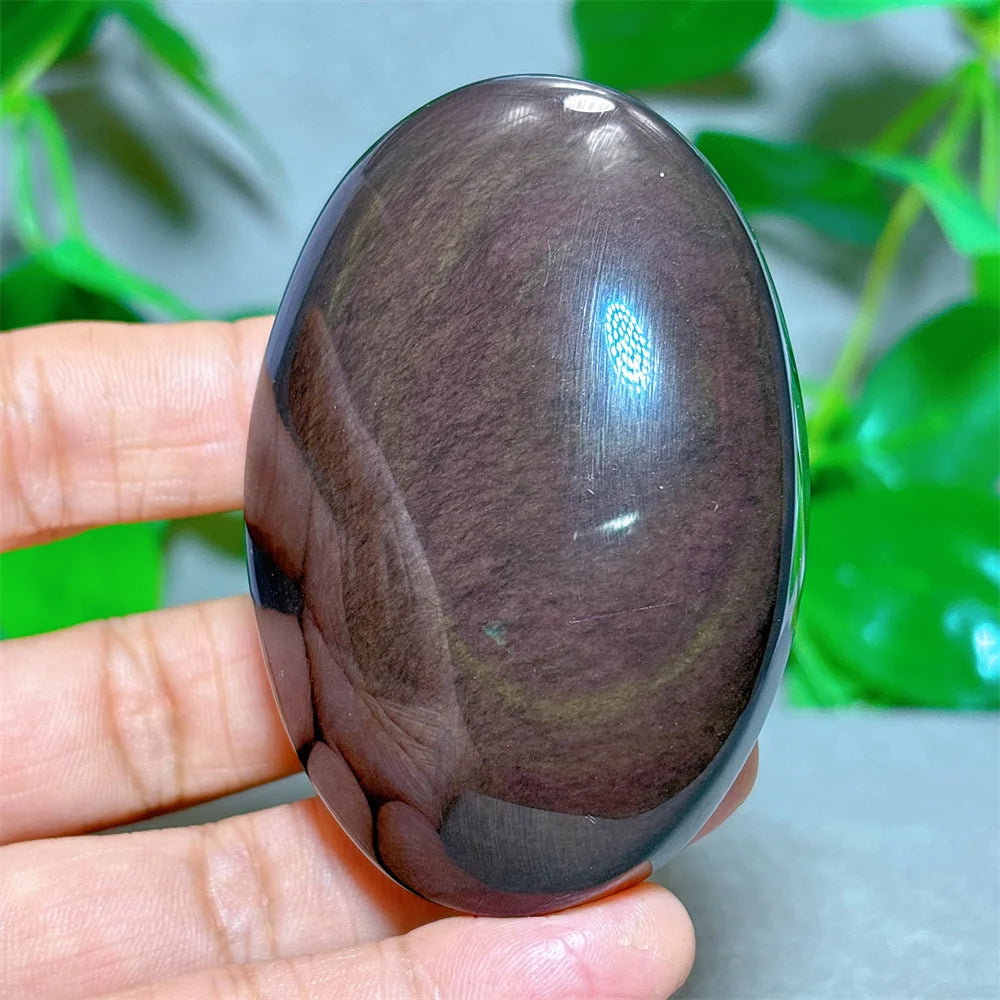 Rainbow Obsidian Palm Stone-ToShay.org