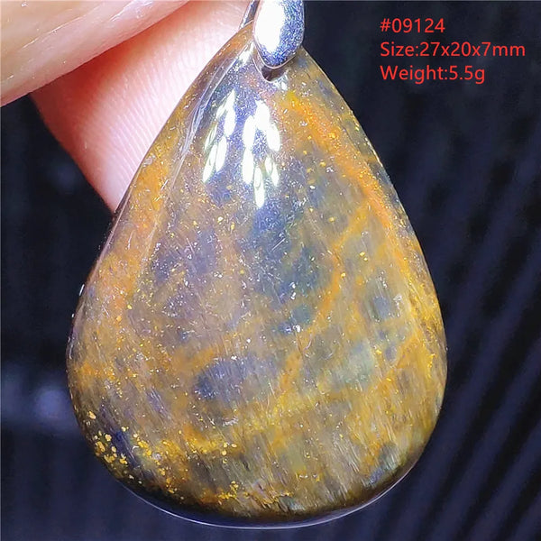 Blue Pietersite Chatoyant Pendant-ToShay.org