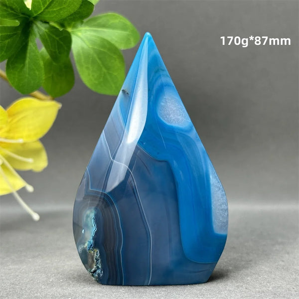 Blue Striped Agate Torch-ToShay.org