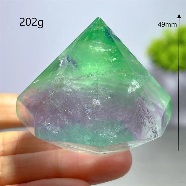 Rainbow Fluorite Diamond-ToShay.org