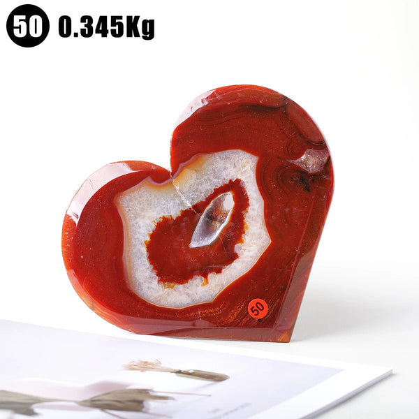 Red Agate Druzy Heart-ToShay.org