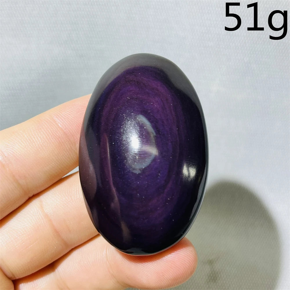 Rainbow Obsidian Palmstone-ToShay.org