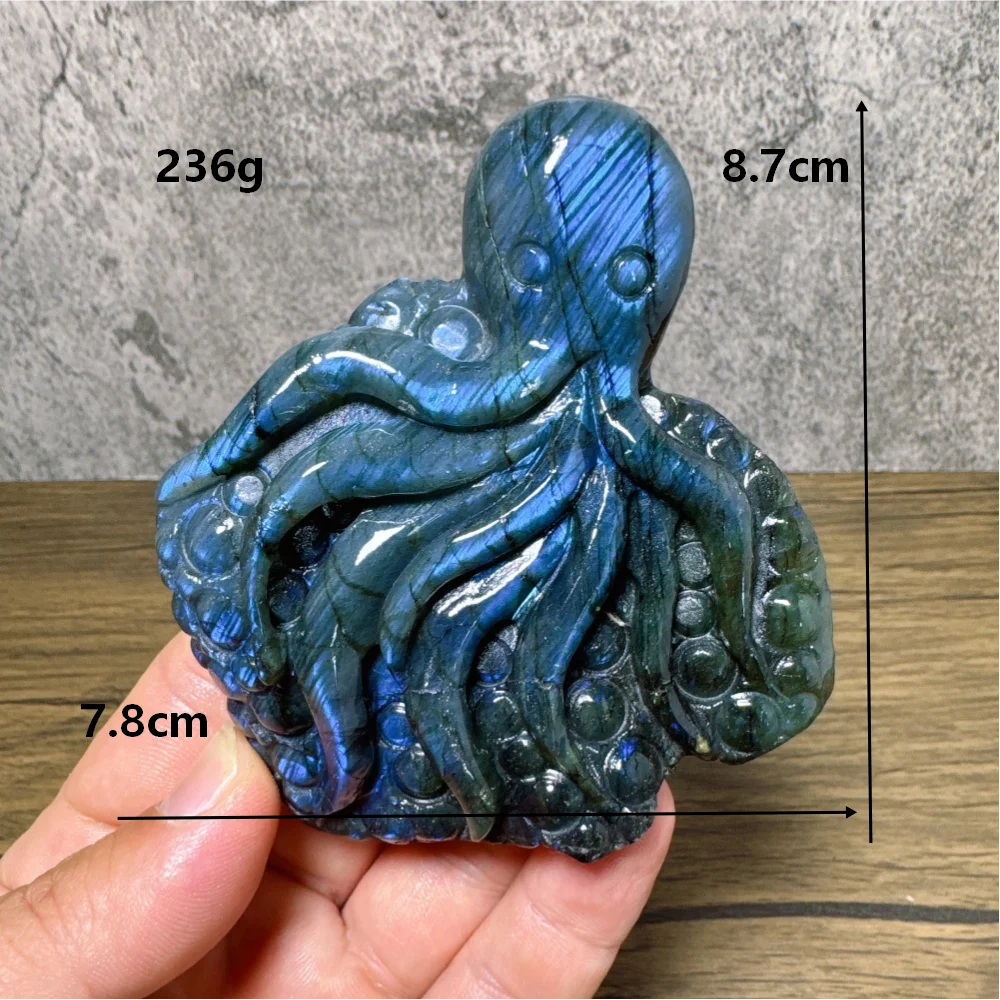 Blue Labradorite Octopus-ToShay.org