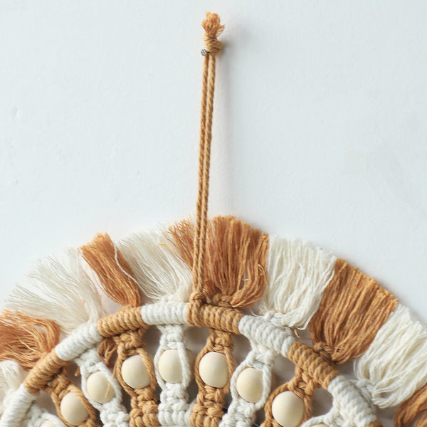 Macrame Fringe Mirror-ToShay.org