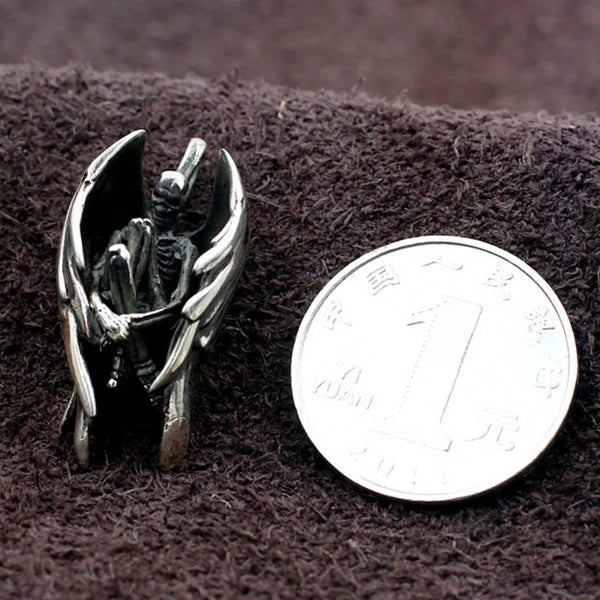 Silver Fallen Angel Pendant-ToShay.org