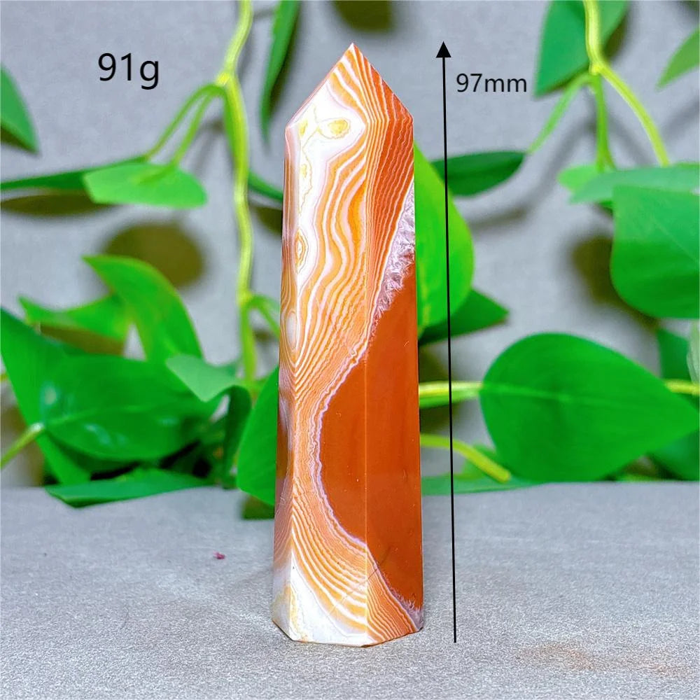Orange Carnelian Quartz Tower-ToShay.org
