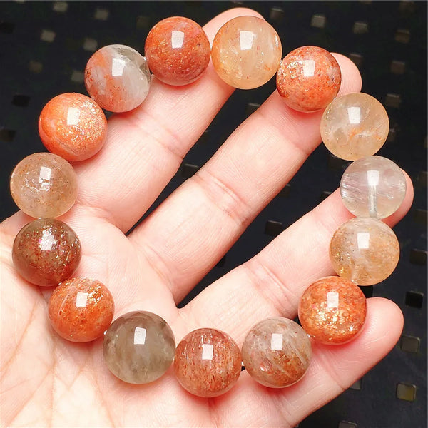 Red Orange Sunstone Bracelet-ToShay.org