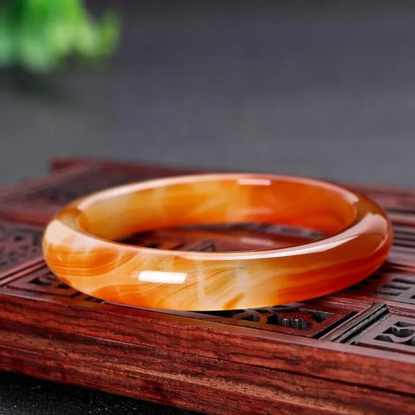 Orange Onyx Striped Bracelet-ToShay.org