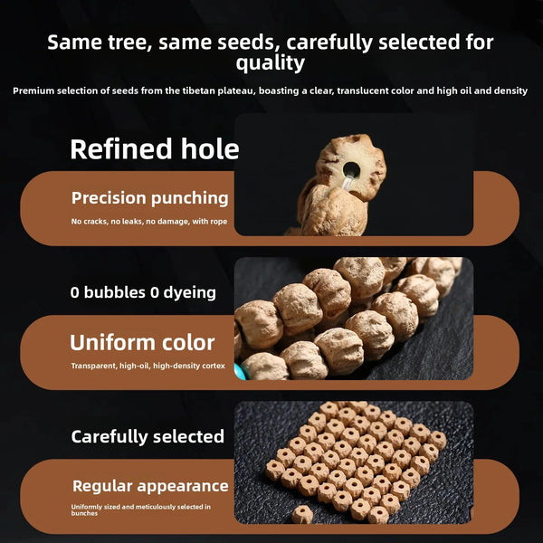 Brown Passion Seed Prayer Beads-ToShay.org