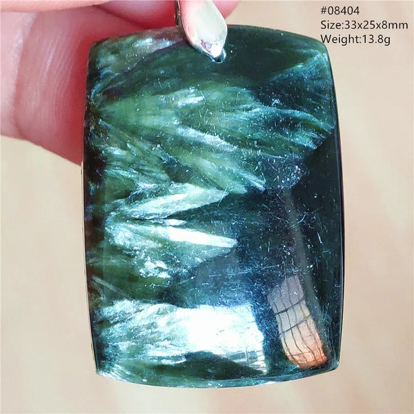 Green Seraphinite Pendant-ToShay.org