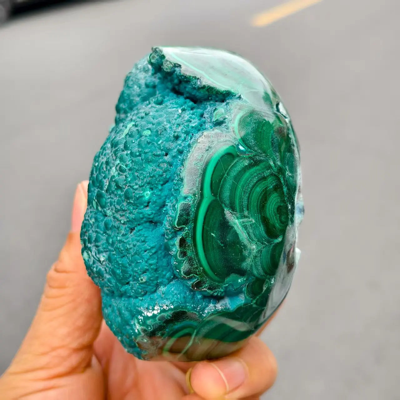 Natural Formed!Blue Malachite Skull,Quartz Crystal Raw Ore Hand-Carved Skull, Mineral, Healing-ToShay.org