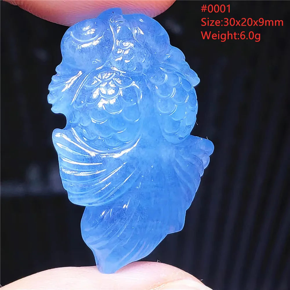 Blue Aquamarine Quartz Pendant-ToShay.org