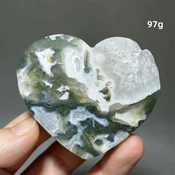 Green Moss Agate Heart-ToShay.org
