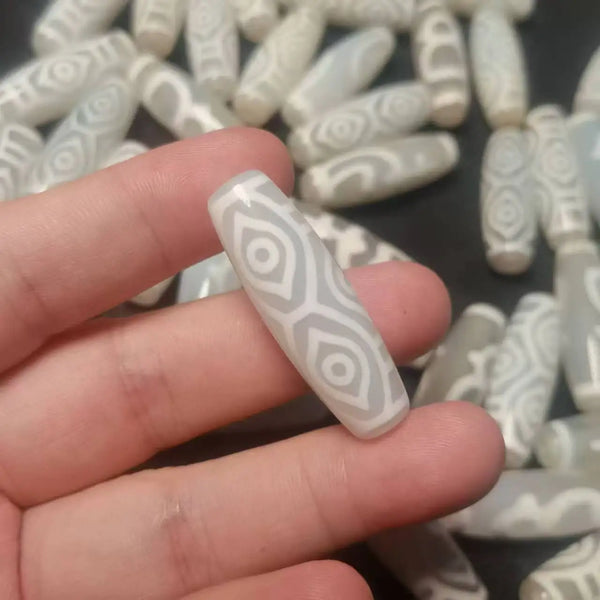 Tibetan Agate Eyes Dzi Bead-ToShay.org
