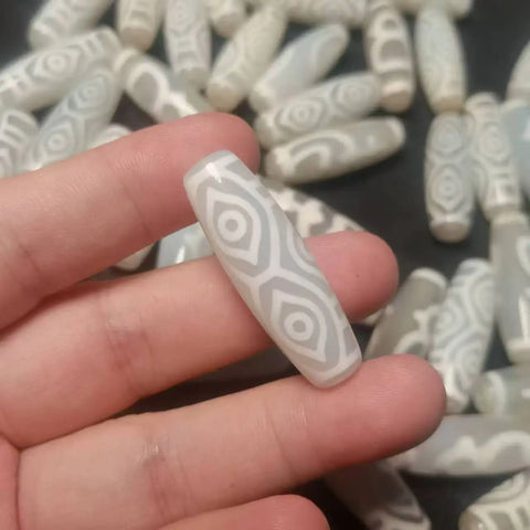Tibetan Agate Eyes Dzi Bead-ToShay.org