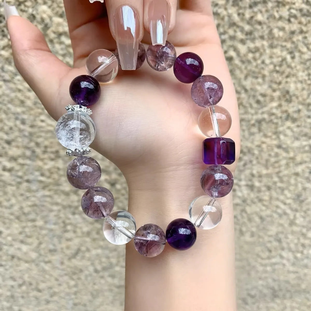 Purple Pink Crystal Bracelet-ToShay.org