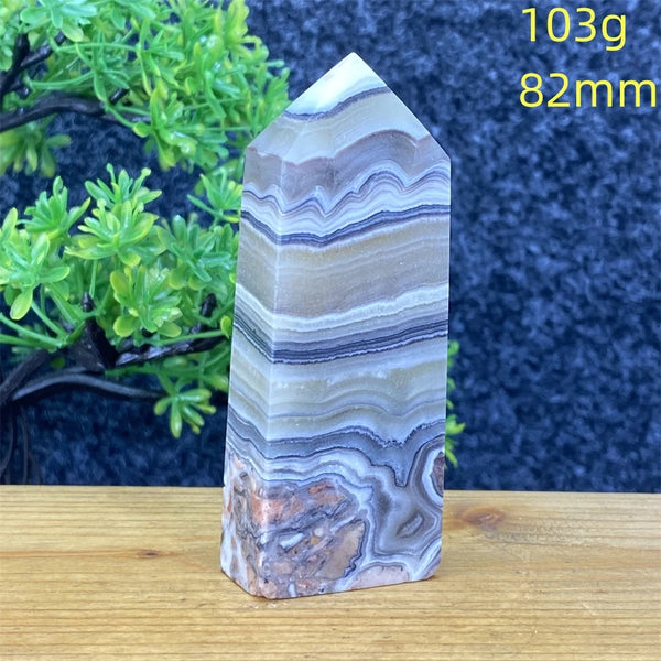 Blue Striped Agate Tower-ToShay.org